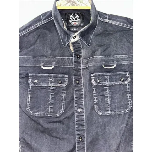 Real Tree Austin Season Shirt Large Button‎ Casual - Picture 2 of 5